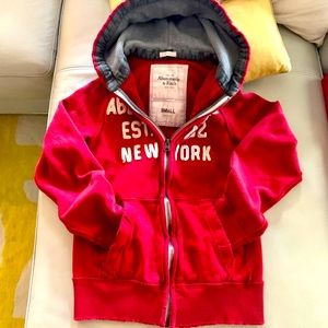 Abercrombie & Fitch muscle jacket in red